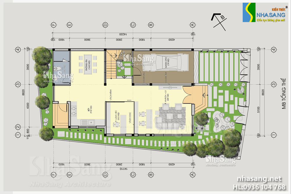 mẫu thiết kế biệt thự hiện đại 2-3 tầng đẹp